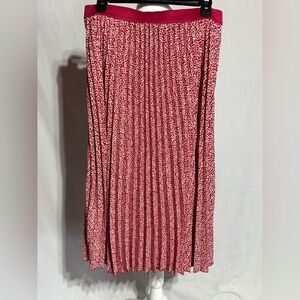 Vince Camuto Midi A-Line Skirt with Pleats Size Large